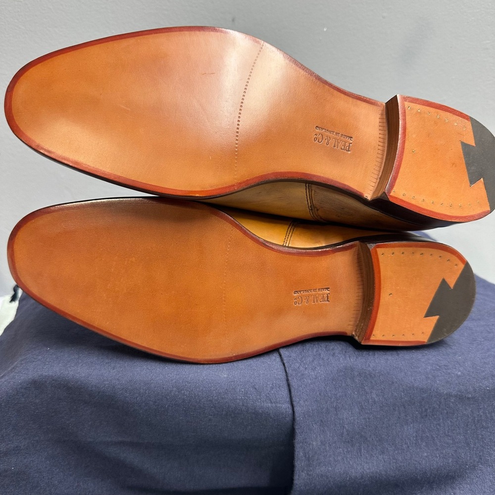 Brooks Brothers Peal & Co Mens Chestnut Burnished Leather Jodhpur Boots 10 D NEW - Picture 6 of 16